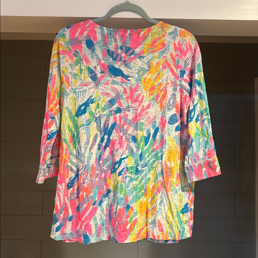 Lilly Pulitzer Tilda Tunic in Sparkling Sands - Picture 6 of 6